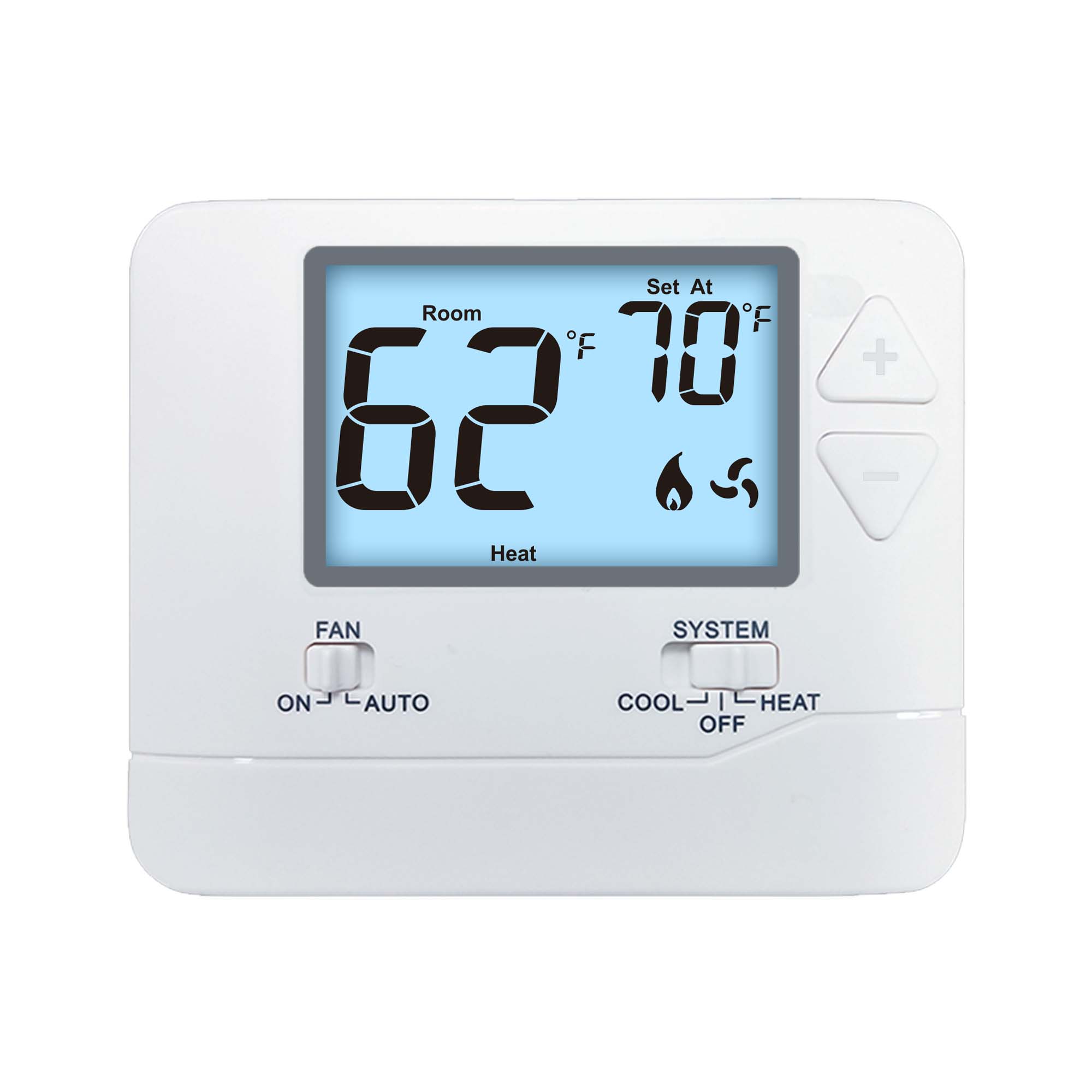 A portable room thermostat is a device designed to measure and regulate the temperature of a specific room. 